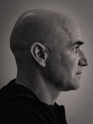 Andre Agassi (USA),Profil Portrait, Schwarzweiss, black&white Tennis - Porsche Grand Prix - WTA Tennis Damen - - Stuttgart - - Germany - 20 April 2015.
