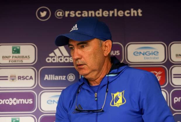 Rostov s head coach Kurban Berdyev pictured during a press conference PK Pressekonferenz of Russian soccer team FC Rostov in Brussels, Tuesday 02 August 2016. Tomorrow Rostov is playing the return leg of the third qualification round for the Champions League competition against Belgian first league team RSC Anderlecht. The first leg ended in a 2-2 draw. VIRGINIExLEFOUR  x04902277x
