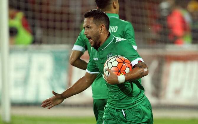 02.08.2016 Belgrade(Serbia) FK Crvena Zvezda(FC Red Star)-PFC Ludogorets 3rd leg champions league qualify men s football Wanderson PFC Ludogorets : 