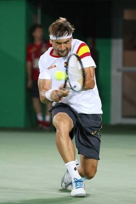 Rio 2016, Tennis, Training David Ferrer Spanish tennis player David Ferrer in action during a training session at the Tennis Center, prior to the start of the Olympic Games Olympische Spiele Olympia OS next 5 August, in Rio de Janeiro, Brazil, 2 August 2016. EFE Jose Mendez RAFAEL NADAL S TRAINING SESSION !ACHTUNG: NUR REDAKTIONELLE NUTZUNG!  RIO017 20160802-636057781516212281