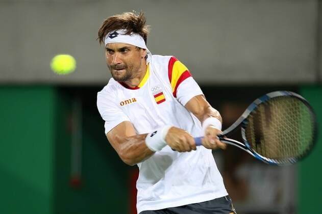 Rio 2016, Tennis, Training David Ferrer Spanish tennis player David Ferrer in action during a training session at the Tennis Center, prior to the start of the Olympic Games Olympische Spiele Olympia OS next 5 August, in Rio de Janeiro, Brazil, 2 August 2016. EFE Jose Mendez RAFAEL NADAL S TRAINING SESSION !ACHTUNG: NUR REDAKTIONELLE NUTZUNG!  RIO019 20160802-636057781542108281