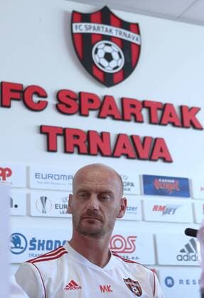 SOCCER - EL quali, Trnava vs A.Wien TRNAVA,SLOVAKIA,03.AUG.16 - SOCCER - UEFA Europa League, qualification, FC Spartak Trnava vs FK Austria Wien, preview, press conference PK Pressekonferenz Trnava. Image shows head coach Miroslav Karhan (Spartak Trnava). GEPAxpictures xChristianxOrt