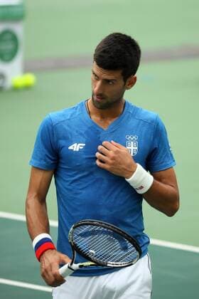 Serbian tennis player Novak Djokovic is seen during a training session at the Tennis Center in Rio de Janeiro, Brazil, on 03 August 2016. Rio 2016 Olympic Games Olympische Spiele Olympia OS take place from 05 to 21 August. EFE Jose Mendez NOVAK DJOKOVIC TRAINING SESSION !ACHTUNG: NUR REDAKTIONELLE NUTZUNG!  20160803-636058457757253504