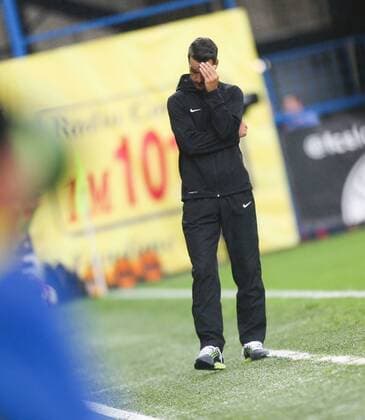 SOCCER - UEFA EL quali, Liberec vs Admira LIBEREC,CZECH REPUBLIC,03.AUG.16 - SOCCER - UEFA Europa League, qualification, Slovan Liberec vs FC Admira Wacker Moedling. Image shows head coach Oliver Lederer (Admira). GEPAxpictures xPhilippxBrem