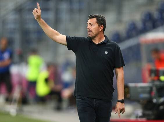 SOCCER - UEFA CL quali, RBS vs Tirana SALZBURG,AUSTRIA,03.AUG.16 - SOCCER - UEFA Champions League, qualification, Red Bull Salzburg vs FK Partizani Tirana. Image shows head coach Oscar Garcia (RBS). GEPAxpictures xFelixxRoittner