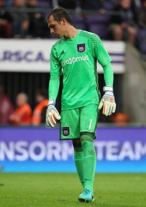 Anderlecht s goalkeeper Davy Roef looks dejected during the return leg of the third qualification round for the Champions League competition between Belgian first league soccer team RSC Anderlecht and Russian team FC Rostov in Brussels, Wednesday 03 August 2016. The first leg ended in a 2-2 draw. VIRGINIExLEFOUR  x04902955x