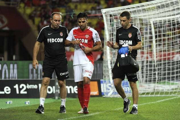Falcao (mon) - sortie blessure FOOTBALL : AS Monaco vs Fenerbahce Istanbul - Champions League Quali - 03 08 2016 FranckPennant Panoramic 