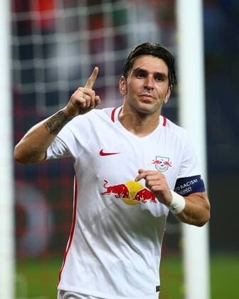 SOCCER - UEFA CL quali, RBS vs Tirana SALZBURG,AUSTRIA,03.AUG.16 - SOCCER - UEFA Champions League, qualification, Red Bull Salzburg vs FK Partizani Tirana. Image shows the rejoicing of Jonatan Soriano (RBS). GEPAxpictures xFelixxRoittner