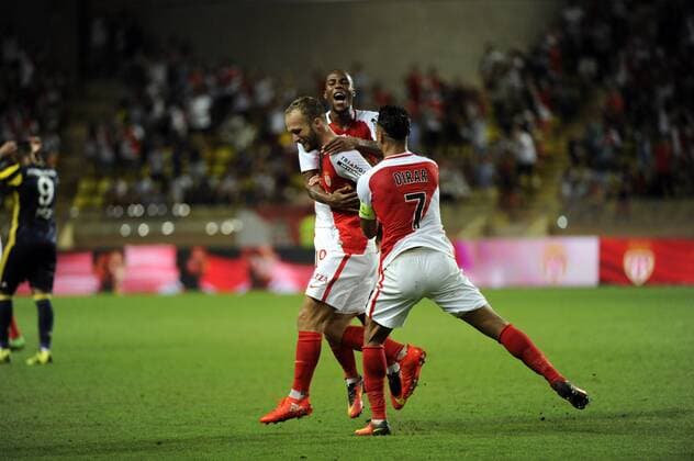 Joie 2eme but Germain (mon) FOOTBALL : AS Monaco vs Fenerbahce Istanbul - Champions League Quali - 03 08 2016 FranckPennant Panoramic 