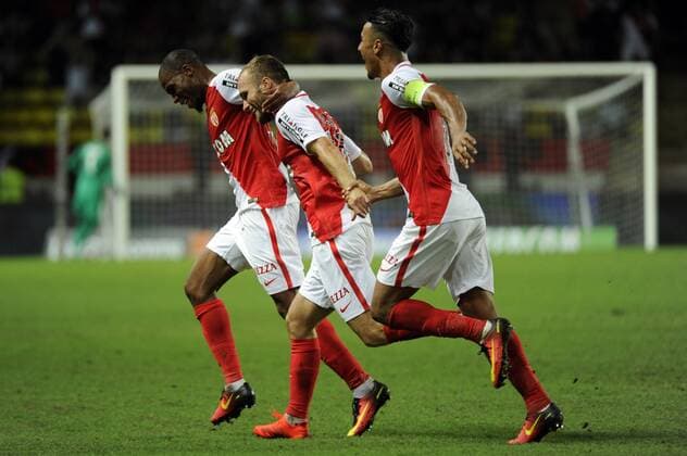 Joie 2eme but Germain (mon) FOOTBALL : AS Monaco vs Fenerbahce Istanbul - Champions League Quali - 03 08 2016 FranckPennant Panoramic 