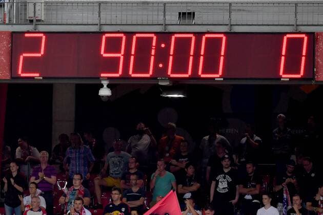 SOCCER - UEFA CL quali, RBS vs Tirana SALZBURG,AUSTRIA,03.AUG.16 - SOCCER - UEFA Champions League, qualification, Red Bull Salzburg vs FK Partizani Tirana. Image shows the scoreboard. GEPAxpictures xFlorianxErtl
