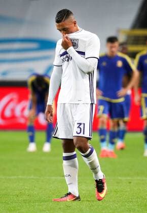 Anderlecht s Youri Tielemans looks dejected after the return leg of the third qualification round for the Champions League competition between Belgian first league soccer team RSC Anderlecht and Russian team FC Rostov in Brussels, Wednesday 03 August 2016. The first leg ended in a 2-2 draw. VIRGINIExLEFOUR  x04903131x