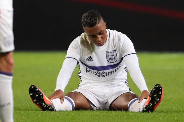 Anderlecht s Youri Tielemans looks dejected after the return leg of the third qualification round for the Champions League competition between Belgian first league soccer team RSC Anderlecht and Russian team FC Rostov in Brussels, Wednesday 03 August 2016. The first leg ended in a 2-2 draw. VIRGINIExLEFOUR  x04903142x