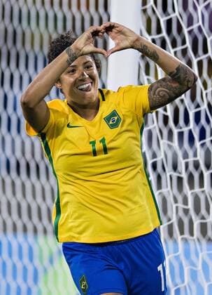 Rio de Janeiro, 03.08.2016, Olympia Torjubel: CRISTIANE Brasilien - China mm