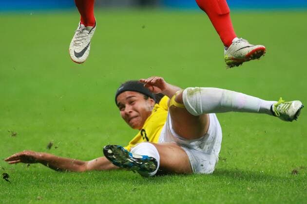 Rio 2016, Fußball, Damen, Frankreich - Kolumbien Olympics 2016 Football BH BELO HORIZONTE, MG - 03.08.2016: OLYMPICS 2016 FOOTBALL BH - Orianica Velasquez, Colombia, during the match between France (FRA) x Colombia (COL), the Football Group G Olympic Women, the 2016 Olympics held in Mineirao Stadium in the host city Belo Horizonte, MG. (Photo: Dudu Macedo Fotoarena) x1170187x  DuduxMacedo