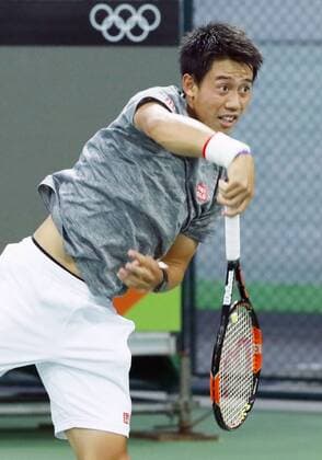 Tennis: Japan s Nishikori gets ready for Rio Olympics Japan s Kei Nishikori works out at the Olympic Park in Rio De Janeiro on Aug. 3, 2016, ahead of the Summer Games starting Aug. 5. The world No. 6 Nishikori is expected to win a medal with some of the highest-ranked players having pulled out from the event. 