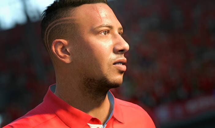 Fußball, EA vereinbart Millionen-Deal mit Bayern München Jerome Boateng bei FIFA 17 FC Bayern München Game Spiel in Aktion in der Allianz Arena Jerome Boateng bei FIFA 17 FC Bayern München Game Spiel in Aktion in der Allianz Arena