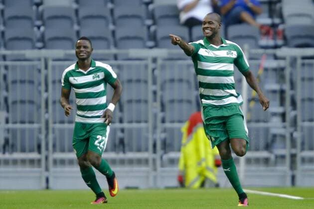 160804 Panathinaikos Victor Ibarbo jublar efter 0-1 under fotbollsmatchen i kvalet till Europa League mellan AIK och Panathinaikos den 4 Augusti 2016 i Stockholm.  Copyright: KentaxJönsson BB160804BB234