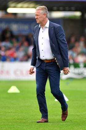 Genk s head coach Peter Maes as he arrives for a soccer game between Ireland s Cork City F.C. and Belgium s KRC Genk, in Cork, Ireland, Thursday 04 August 2016, the return leg of the third qualifying round in the Europa League competition. The first leg ended in a 1-0 Genk victory. LUCxCLAESSEN  x04903471x