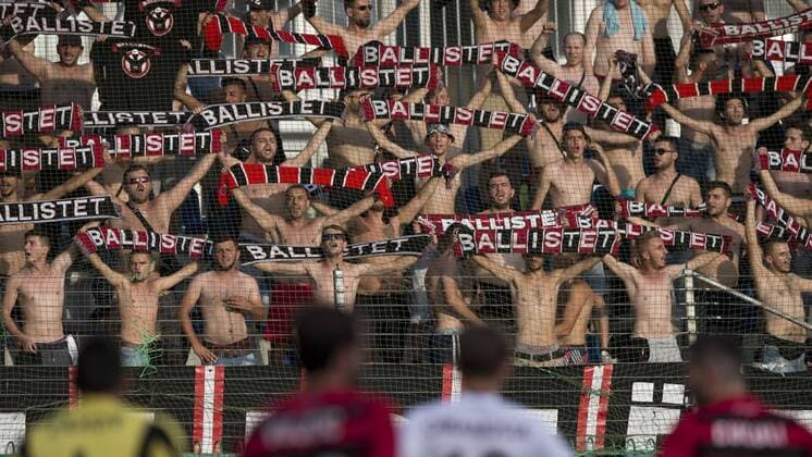 Fans of Shkendija during the 3rd qualifying round of the European League match FK Mlada Boleslav vs Shkendija Tetovo in Mlada Boleslav, Czech Republic, August 4, 2016. (CTKxPhoto MichalxKamaryt) CTKPhotoP201608040875501  kmt 6