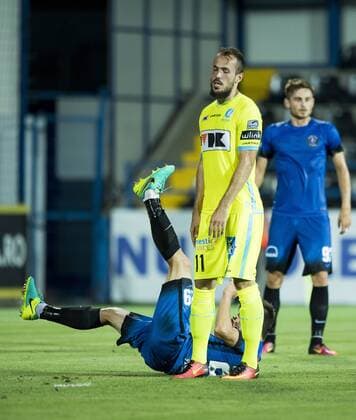Gent s Emir Kujovic pictured during a soccer game between Romania s FC Viitorul Constanta and Belgium s KAA Gent, Thursday 04 August 2016, in Ovidiu, Romania, the return leg of the third qualifying round in the Europa League competition. The first leg ended in a 5-0 Gent victory. JASPERxJACOBS  x04903544x