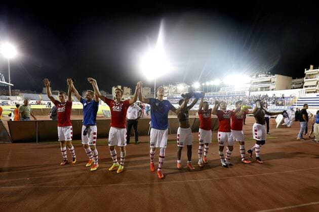 during the UEFA Europa League third round second leg match between Giannina and AZ Alkmaar on August 4, 2016 at the Peristeri stadium in Athens, Greece. Giannina v AZ Alkmaar UEFA Europa League third round 2016 2017 xVIxJeroenxPutmansxIVx 5934713
