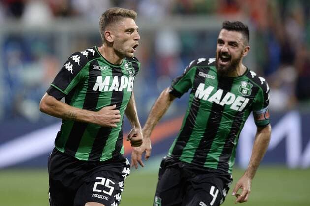 Reggio Emilia, Italien - Fussball, Europa League Quali, Sassuolo Calcio vs. FC Luzern: Domenico Berardi 