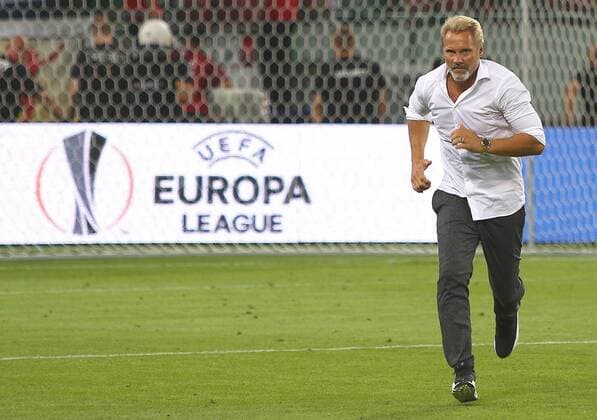 SOCCER - EL quali, Trnava vs A.Wien TRNAVA,SLOVAKIA,04.AUG.16 - UEFA Europa League, qualification, FC Spartak Trnava vs FK Austria Wien. Image shows head coach Thorsten Fink (A.Wien). GEPAxpictures xChristianxOrt