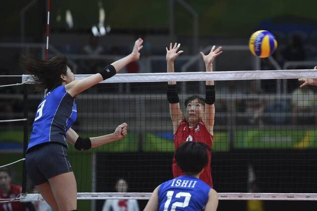 Rio 2016, Volleyball, Damen, Japan Südkorea 2016 Volleyball Olympics RIO DE JANEIRO, RJ - 06.08.2016: 2016 VOLLEYBALL OLYMPICS - Japan-Korea during the Volleyball Rio Olympics 2016 held in Maracanãzinho. NOT AVAILABLE FOR LICENSING IN CHINA (Photo: Celso Pupo Fotoarena) x1171735x  CelsoxPupo