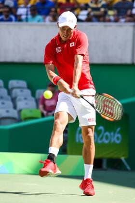 2016 Tennis Olympics RIO DE JANEIRO, RJ - 06.08.2016: 2016 TENNIS OLYMPICS - Kei Nishikori (JPN) during the Tennis Rio Olympics 2016 held at the Olympic Tennis Centre. NOT AVAILABLE FOR LICENSING IN CHINA (Photo: Andre Chaco Fotoarena) x1171903x  AndrexChaco