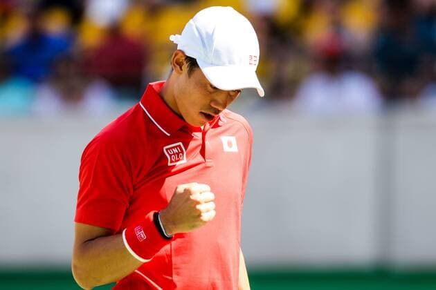 2016 Tennis Olympics RIO DE JANEIRO, RJ - 06.08.2016: 2016 TENNIS OLYMPICS - Kei Nishikori (JPN) during the Tennis Rio Olympics 2016 held at the Olympic Tennis Centre. NOT AVAILABLE FOR LICENSING IN CHINA (Photo: Andre Chaco Fotoarena) x1171909x  AndrexChaco