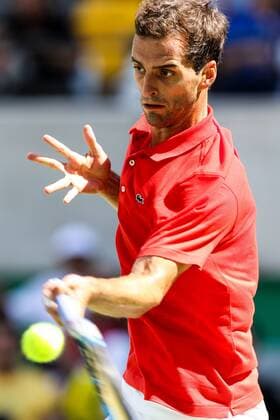 2016 Tennis Olympics RIO DE JANEIRO, RJ - 06.08.2016: 2016 TENNIS OLYMPICS - Albert Ramos Vinolas (ESP) for the Tennis Rio Olympics 2016 held at the Olympic Tennis Centre. NOT AVAILABLE FOR LICENSING IN CHINA (Photo: Andre Chaco Fotoarena) x1171912x  AndrexChaco