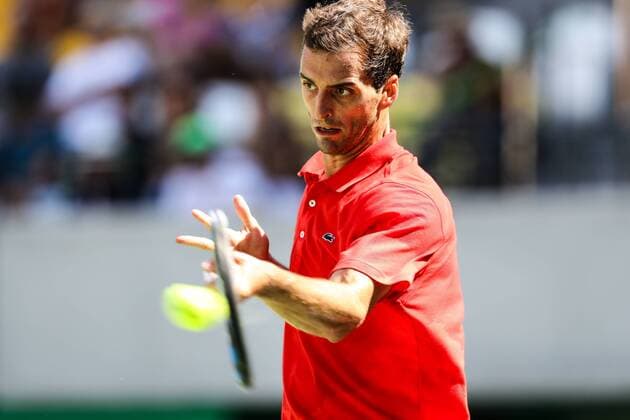 2016 Tennis Olympics RIO DE JANEIRO, RJ - 06.08.2016: 2016 TENNIS OLYMPICS - Albert Ramos Vinolas (ESP) for the Tennis Rio Olympics 2016 held at the Olympic Tennis Centre. NOT AVAILABLE FOR LICENSING IN CHINA (Photo: Andre Chaco Fotoarena) x1171913x  AndrexChaco