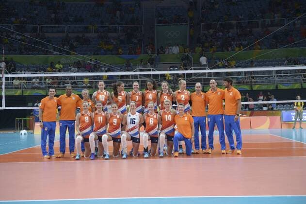 2016 Volleyball Olympics RIO DE JANEIRO, RJ - 06.08.2016: 2016 VOLLEYBALL OLYMPICS - Dutch team (NED) during the Volleyball Rio Olympics 2016 held in Maracanazinho. NOT AVAILABLE FOR LICENSING IN CHINA (Photo: Celso Pupo Fotoarena) x1172134x  CelsoxPupo
