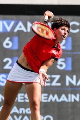 2016 Tennis Olympics RIO DE JANEIRO, RJ - 06.08.2016: 2016 TENNIS OLYMPICS - Carla Suárez Navarro (ESP) for the Tennis Rio Olympics 2016 held at the Olympic Tennis Centre. NOT AVAILABLE FOR LICENSING IN CHINA (Photo: Andre Chaco Fotoarena) x1172324x  AndrexChaco