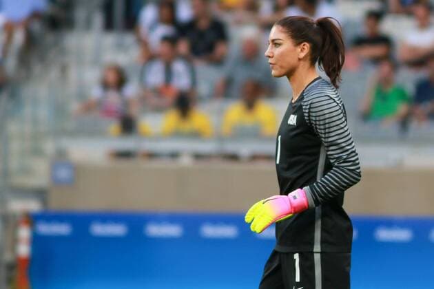 Olympics 2016 Football BH BELO HORIZONTE, MG - 06.08.2016: OLYMPICS 2016 FOOTBALL BH - Hope Solo, goalkeeper of USA during the match between United States (USA) x France (FRA) at the Football Group G Olympic Women, the 2016 Olympics held in Mineirao Stadium in the host city Belo Horizonte, MG. (Photo: Dudu Macedo Fotoarena) x1172475x  DuduxMacedo