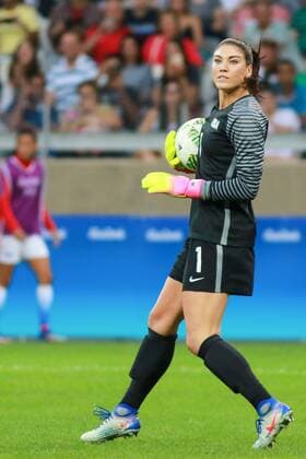 Rio 2016, Fußball, Damen, USA - Frankreich Olympics 2016 Football BH BELO HORIZONTE, MG - 06.08.2016: OLYMPICS 2016 FOOTBALL BH - Hope Solo, goalkeeper of USA during the match between United States (USA) x France (FRA) at the Football Group G Olympic Women, the 2016 Olympics held in Mineirao Stadium in the host city Belo Horizonte, MG. (Photo: Dudu Macedo Fotoarena) x1172589x  DuduxMacedo