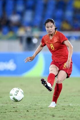 Rio 2016, Fußball, Damen, Südafrika - China 160806 China s Ruyin Tan FUSSBALL Südafrika vs China Nationalteam 6 august 2016 OS i Rio de Janeiro.  Copyright: CARLxSANDIN BB160806CS046
