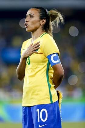 Rio 2016, Fußball, Damen, Brasilien - Schweden Olympics 2016 Football RJ RIO DE JANEIRO, RJ - 06.08.2016: OLYMPICS 2016 FOOTBALL RJ - The player Marta of Brazil during the dispute between Brazil (BRA) and Sweden (SWE) Group E of the Olympic Women& 39;s Football of the Rio 2016 Olympic Games Olympische Spiele Olympia OS held in the Olympic Stadium in the host city Rio de Janeiro. (Photo: Marco Galvão Fotoarena) x1172909x  MarcoxGalv?o