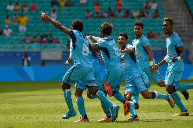 Rio 2016, Fußball, Fidschi - Mexiko Olympics 2016 Football Salvador SALVADOR, BA - 07.08.2016: OLYMPICS 2016 FOOTBALL SALVADOR - Match between Mexico (MEX) and Fiji (FIJ) by Group C Olympic Men& 39;s Football Rio Olympics in 2016 in a match held at the Arena Fonte Nova in Salvador host c (Photo: João Alvarez Fotoartoarena) x1173315x  Jo?oxAlvarez