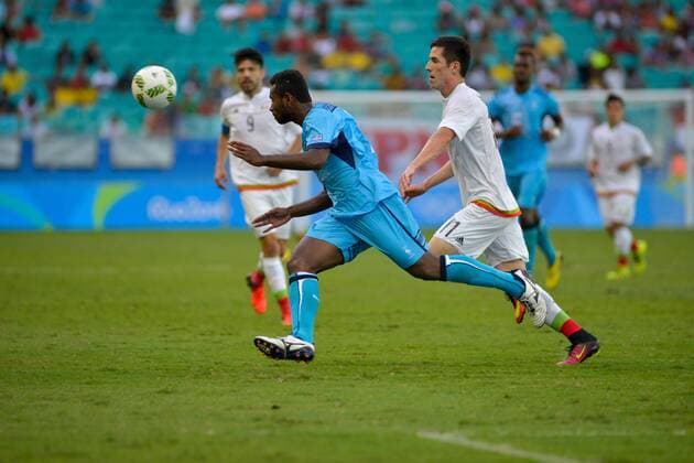 Rio 2016, Fußball, Fidschi - Mexiko Olympics 2016 Football Salvador SALVADOR, BA - 07.08.2016: OLYMPICS 2016 FOOTBALL SALVADOR - Match between Mexico (MEX) and Fiji (FIJ) by Group C Olympic Men& 39;s Football Rio Olympics in 2016 in a match held at the Arena Fonte Nova in Salvador host c (Photo: João Alvarez Fotoartoarena) x1173480x  Jo?oxAlvarez