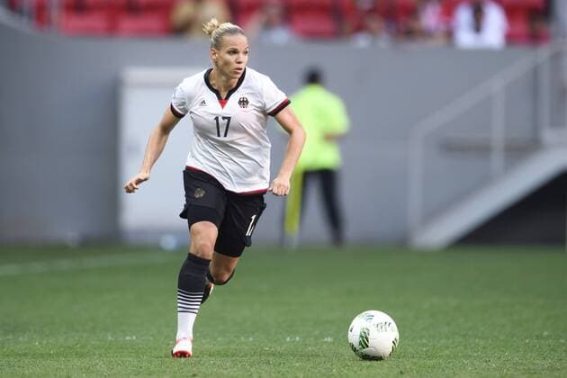 160809 Deutschland s Isabel Kerschowski - Fußball, Deutschland vs Kanada Nationalteam 9. August 2016 OS i Brasilia.  Copyright: CARLxSANDIN BB160809CS051