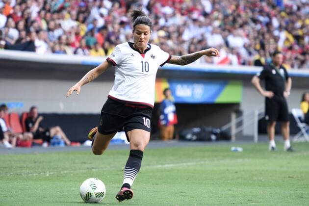 160809 Deutschland s Dzsenifer Marozsan - Fußball, Deutschland vs Kanada Nationalteam 9. August 2016 OS i Brasilia.  Copyright: CARLxSANDIN BB160809CS061