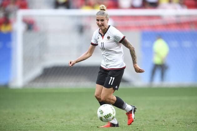 160809 Deutschland s Anja Mittag - Fußball, Deutschland vs Kanada Nationalteam 9. August 2016 OS i Brasilia.  Copyright: CARLxSANDIN BB160809CS064