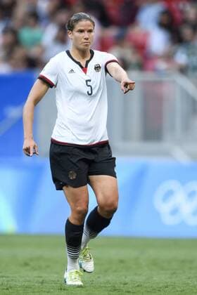 160809 Deutschland s Annike Krahn - Fußball, Deutschland vs Kanada Nationalteam 9. August 2016 OS i Brasilia.  Copyright: CARLxSANDIN BB160809CS065