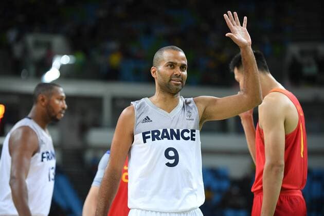 Tony Parker (France) BASKETBALL : France vs Chine - JO 2016 - Rio - 08 08 2016 hervebellenger panoramic 