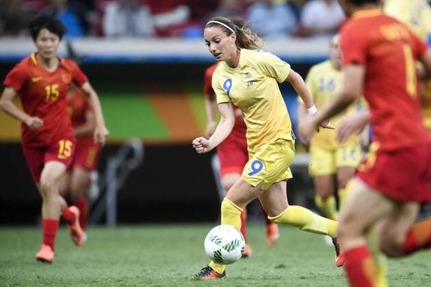 160809 Schweden s Kosovare Asllani Fußball China vs Schweden 9 August 2016 OS i Brasilia.  Copyright: CARLxSANDIN BB160809CS097