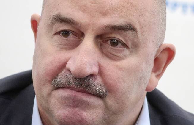MOSCOW, RUSSIA â€“ AUGUST 11, 2016: Stanislav Cherchesov, newly appointed head coach of the Russian men s national football team, looks on at a news conference following a meeting of the Executive Committee of the Russian Football Union. Mikhail Metzel TASS  TS02CA9A