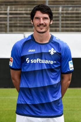 11.08.2016, xfux, Fussball GER 1.Bundesliga, SV Darmstadt 98 Fototermin, 1.BL PortraÌˆttermin Saison 2016 2017 emspor emonline deloka, Dominik Stroh-Engel (SV Darmstadt 98) Darmstadt