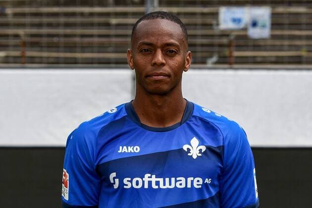 11.08.2016, xfux, Fussball GER 1.Bundesliga, SV Darmstadt 98 Fototermin, 1.BL PortraÌˆttermin Saison 2016 2017 emspor emonline deloka, Junior Diaz (SV Darmstadt 98) Darmstadt